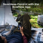 EF EcoFlow WAVE 3 Portable Air Conditioner with Add-on Battery, 1800W/6100 BTU Cooling and 2000W/6800 BTU Heating, 1000W Fast Charging in 75 mins, 8H Wireless Running, APP Control, for camping, RVs