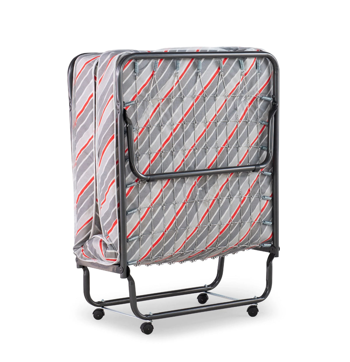 Linon Torino Folding Rollaway Guest Bed with 4" Innerspring Mattress, Cot