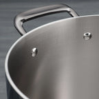 Tramontina 14-Piece Tri-Ply Clad Stainless Steel Cookware Set, with Glass Lids