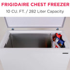 Frigidaire 10.3 Cu. ft. Chest Freezer, Garage Ready, EFRF1005, White