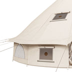 Dextrus Camping Tent with Stove Jacks & Windows for Outdoor Family Party, Camping, Picnic, Barbecue