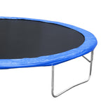 14FT Outdoor Trampoline with Safety Enclosure, Steel Tube Frame, Ladder & Secure Net - Heavy Duty, Blue
