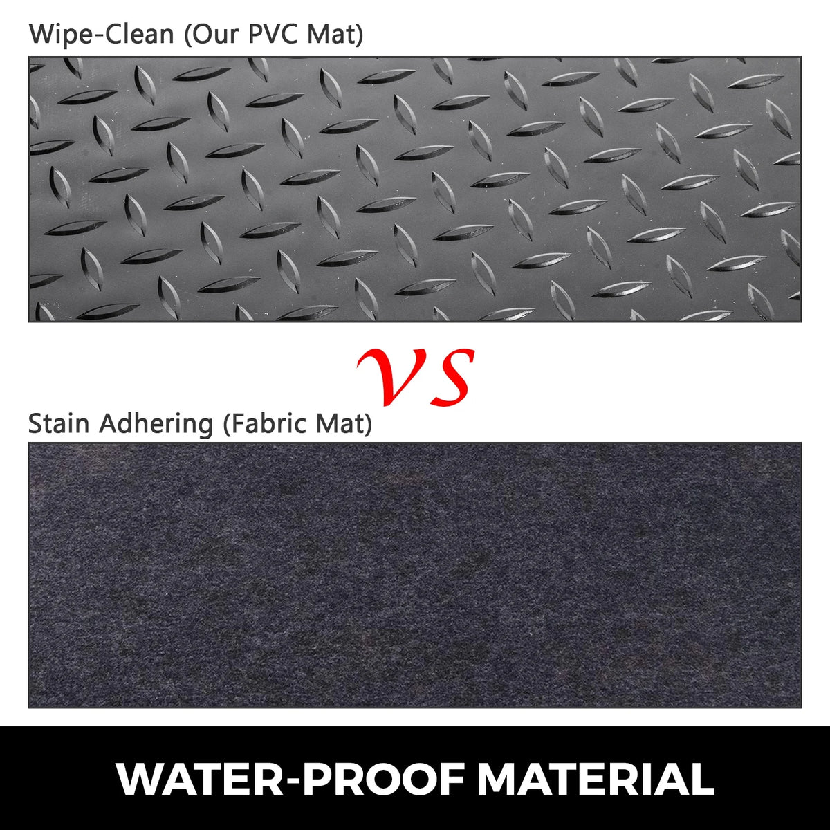 KFFKFF Garage Floor Mats 2 Rolls 17 x 3.6 ft Garage Mat 2.5mm Thickness Black Garage Flooring PVC Garage Mats for Under Car