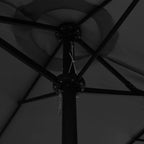 vidaXL Garden Parasol Blue Polyester fabric, Aluminum pole and ribs Large