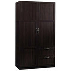 Sauder Wardrobe/Storage Cabinet, Cinnamon Cherry Finish