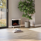 Modern Ember 24-in 3-Sided Freestanding Electric Stove in Black ME-24-3SD-BLK