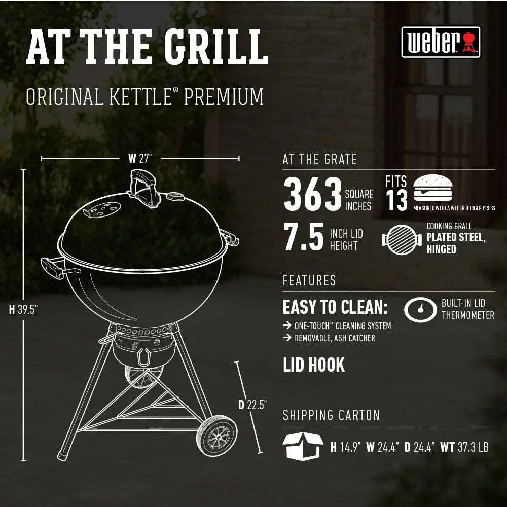 Weber Original Kettle Premium Charcoal Grill