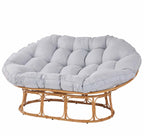Better Homes & Gardens Double Papasan Accent Chair, Cream Boucle