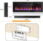Vitesse Electric Fireplace 50 in 1500 W