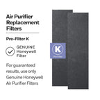 Honeywell Air Genius 5 Air Purifier with Washable Filter, Large Rooms, 250 sq ft, Black, HFD320