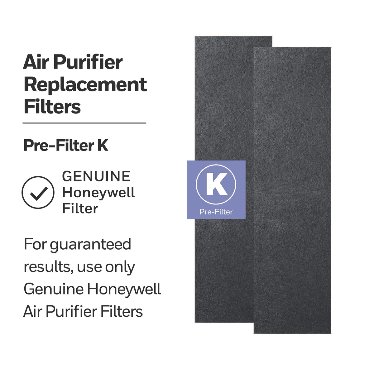 Honeywell Air Genius 5 Air Purifier with Washable Filter, Large Rooms, 250 sq ft, Black, HFD320