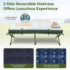 Patiojoy Folding 2-Person Camping Tent Cot Portable Pop-Up Tent with Sleeping Bag&Air Mattress for Outdoor Activity