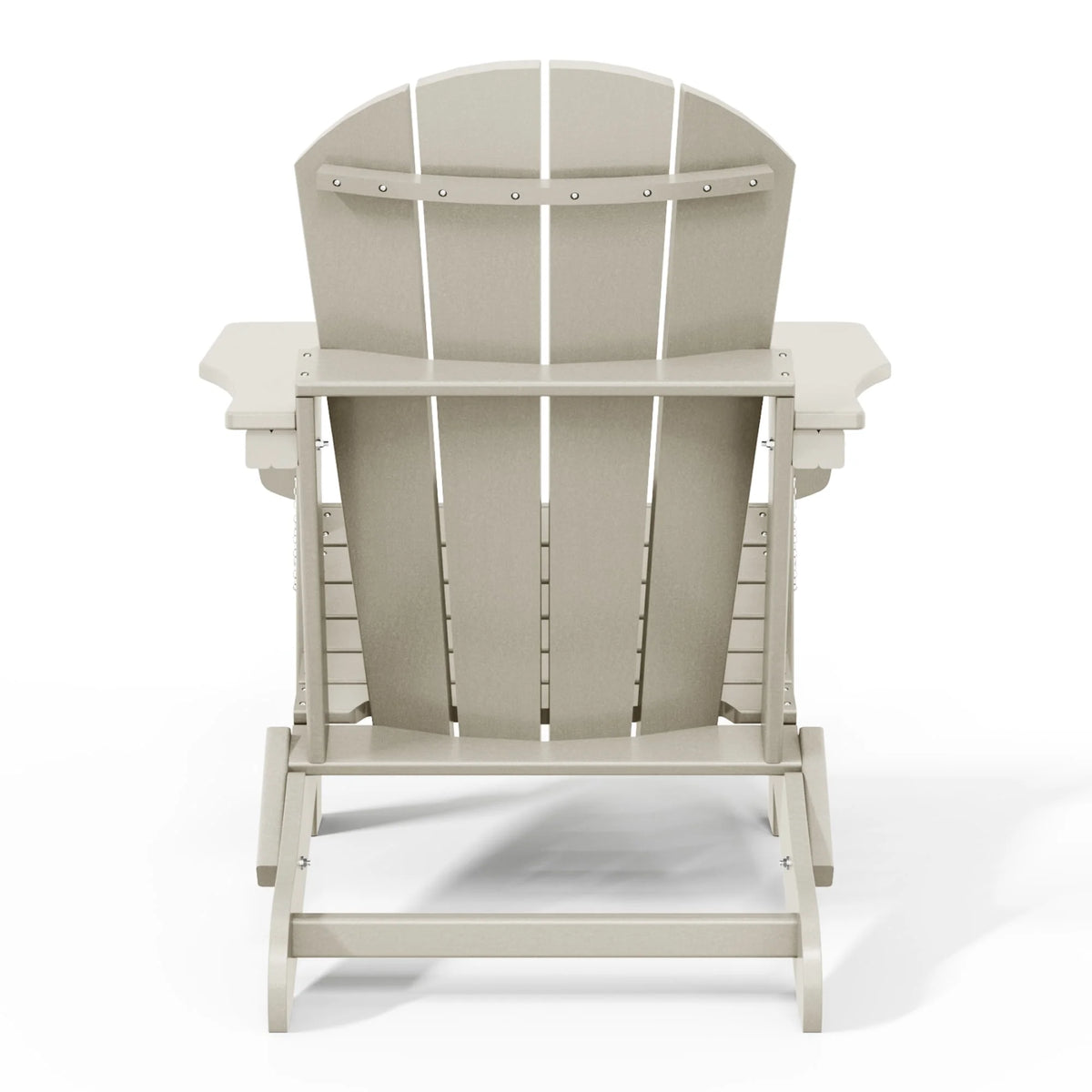 Westintrends Outdoor Folding HDPE Adirondack Chair, Patio Seat, Weather Resistant, Dark Brown
