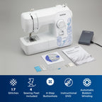 Brother LX3817- Beginner Sewing Machine, 17 Stiches