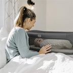 Chicco Close to You SE Portable Bedside Bassinet. Height Adjustable. Mesh Sides - Charcoal (Grey). New