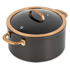 Thyme & Table Supreme 12-Piece Non-Stick Cookware Set, Pots and Pans Set- Bronze