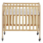 Dream On Me Birch 3-in-1 Folding Portable Mini Crib. Natural
