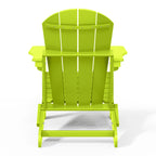 Westintrends Outdoor Folding HDPE Adirondack Chair, Patio Seat, Weather Resistant, Dark Brown