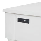 Pioneer Woman Harper Spindle Nightstand with USB Charging Ports, Adults and Teens, White Finish