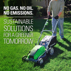 Greenworks 13 Amp 21-inch Corded Electric Walk-Behind Push Lawn Mower, 25112
