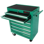 7-Drawer Metal Rolling Tool Chest with Wheels, Tool Storage Cabinet with Locking System, Toolbox with Wheels for Garage, Warehouse, Workshop, Repair Shop, Red