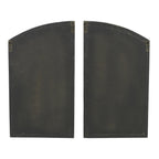 Jolene Arch Window Pane Mirrors Off-White 27" x 15" (Set of 2) by Aspire