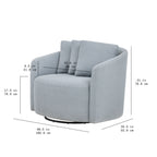Beautiful Drew Accent Chair by Drew Barrymore, Cream Boucle