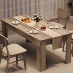 Dining Table for 4-6,63-inch Dining Tables for 4,Farmhouse Kitchen Table with Large Tabletop,Rectangular Dining Room Table,Kitchen Dining Table Dinner Table for Kitchen,Living Room��Only table��