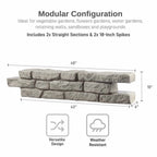 RTS Home Accents Rock Lock Raised Garden Bed Straight Rock (Pack of 2)