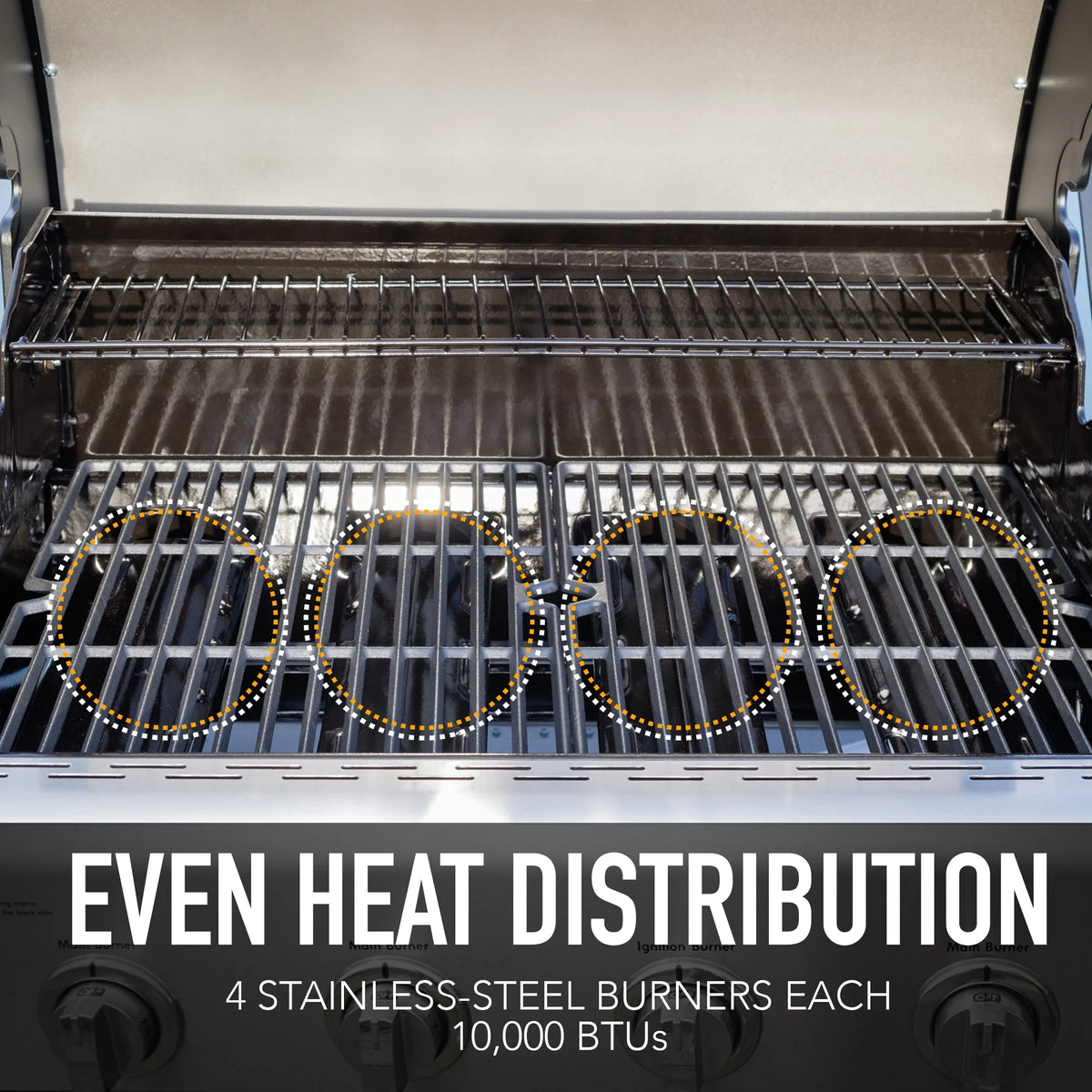 Kenmore BBQ Propane Gas Grill - 5 Burners with Side Burner & Searing Zone, 644 Sq. In. Stainless Steel Grill, 66,000 BTU, Ideal for Outdoor Cooking, Patio & Backyard, Black