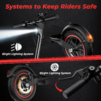 iScooter Electric Scooter Adult, 350W Motor, 21 Miles Long Range, 19 mph & 8.5" Pneumatic tire Folding Commuter Electric Scooter for Adults & Teens, Superior Performance Smart App & Dual Braking