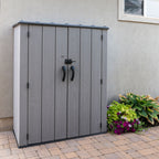 Lifetime Polyethylene Storage Shed, 53 cubic feet, Vertical, Gray (60300U)