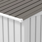 Outsunny 7' x 4' Metal Storage Shed Organizer, Garden Tool House with 4 Vents and 2 Sliding Doors for Backyard, Patio, Garage, Lawn, Dark Gray