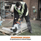 Evolution R300DCT 12 in. Electric Concrete Cut-Off Saw, Disc Cutter with 12 in. Diamond Blade (D300SEG-CS2) Included