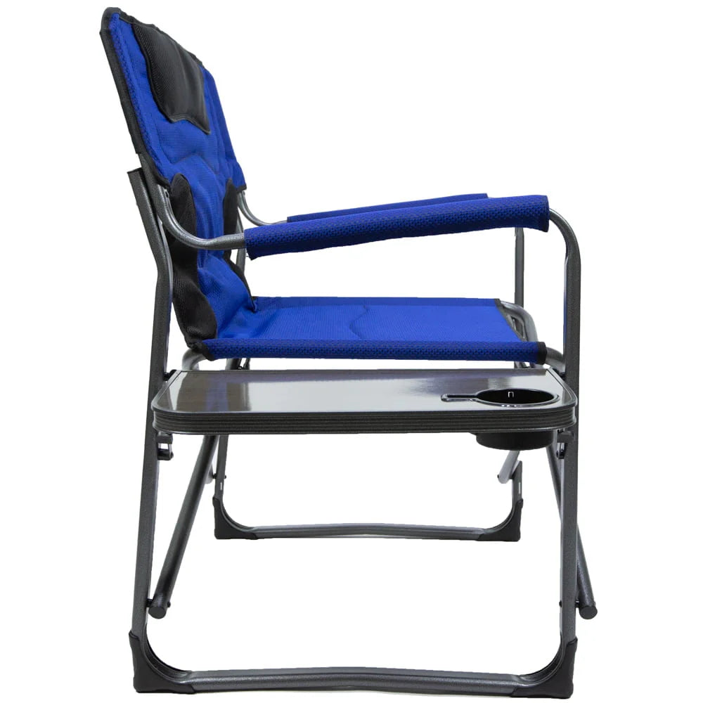 Ozark Trail Camping Director Chair XXL, Blue, Adult, 10lbs