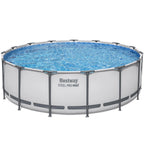 Bestway: Steel Pro MAX 15' X 48" Above Ground Pool Set - 4231 Gallon, Outdoor Family Pool, Corrosion & Puncture Resistant, Includes Filter, Pump, Ladder & Cover