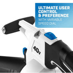 HART 40V Cordless Leaf Vacuum Kit, (1) 4.0Ah Lithium-Ion Battery