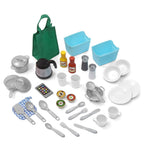 Step2 Great Gourmet Soft Pink Plastic Toddler Kitchen with 35 Piece Kitchen Playset