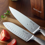 McCook MC20 17pcs Kitchen Knife Set with Block Cutlery Knife Block Set Stainless Steel