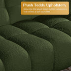 Rophefx 2-Seat Corduroy Deep Seat Cloud Sofa Couch for Living Room, Bedroom