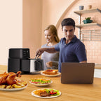 TaoTronics Air Fryer, 8-in-1 Airfryer Oven with Viewing Window Smart Touch 5.3 Quart