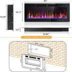 Vitesse Electric Fireplace 50 in 1500 W
