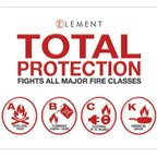 ELEMENT E50 Fire Extinguisher 40050, 50 second discharge USA NO MAINTENANCE