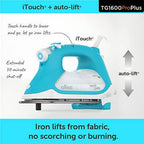 Oliso Pro Plus Ceramic-Coated Steam Iron, Blue