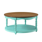 Pioneer Woman Helen Round Coffee Table, Teal