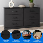 Mainstays Ardent 6 Drawer Dresser, White