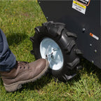 Titan Attachments Compact Manure Spreader, Rated 8.7 Cu. FT, Utility Tow-Behind ATV/UTV Lawn Tractor Spreader