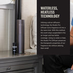 Hotel Collection | Studio Pro Essential Oil Diffuser | 600 sq ft Coverage | Cordless & Portable with Remote | Cold-Air Diffusion Technology Scent Diffuser | Home, Office & Business - Space Gray
