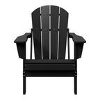 Westintrends Outdoor Folding HDPE Adirondack Chair, Patio Seat, Weather Resistant, Dark Brown