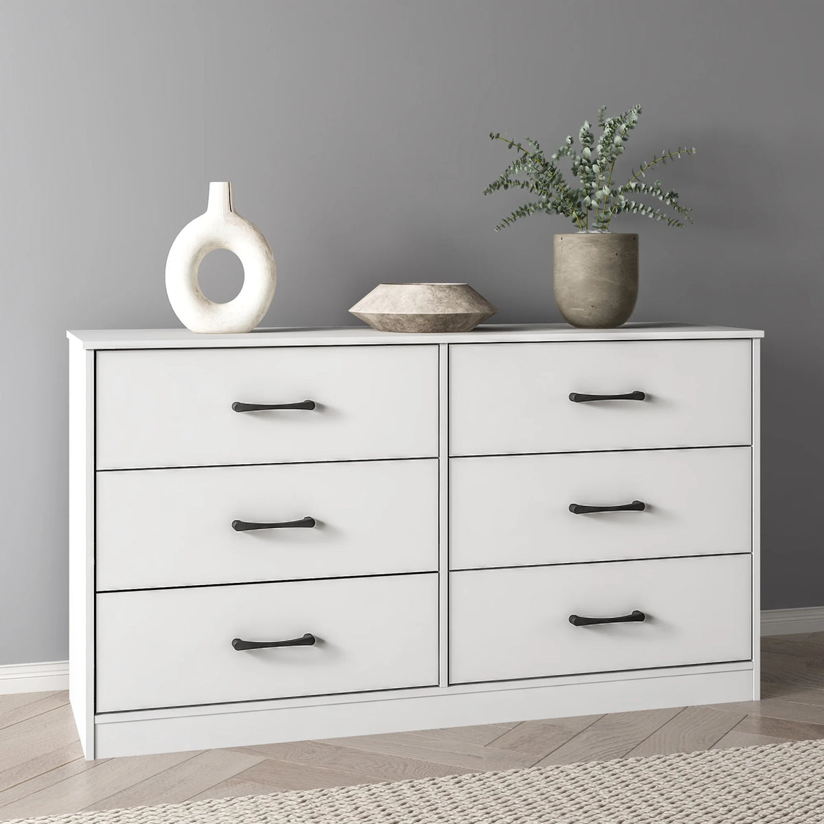 Mainstays Ardent 6 Drawer Dresser, White